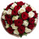 bouquet of red and white roses. United Arab Emirates