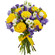 bouquet of yellow roses and irises. United Arab Emirates