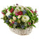 basket of chrysanthemums and roses. United Arab Emirates