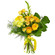 Yellow bouquet of roses and chrysanthemum. United Arab Emirates