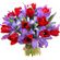 bouquet of tulips and irises. United Arab Emirates
